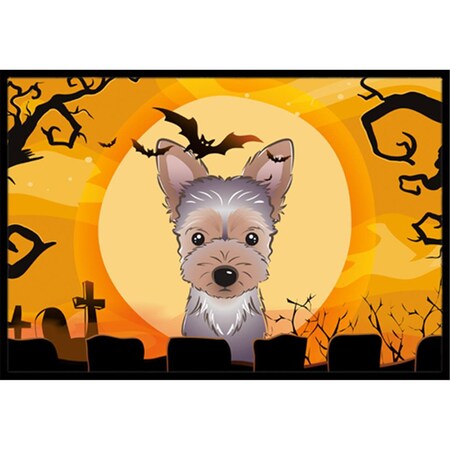 Micasa Halloween Yorkie Puppy Indoor & Outdoor Mat18 x 27 in. MI259379